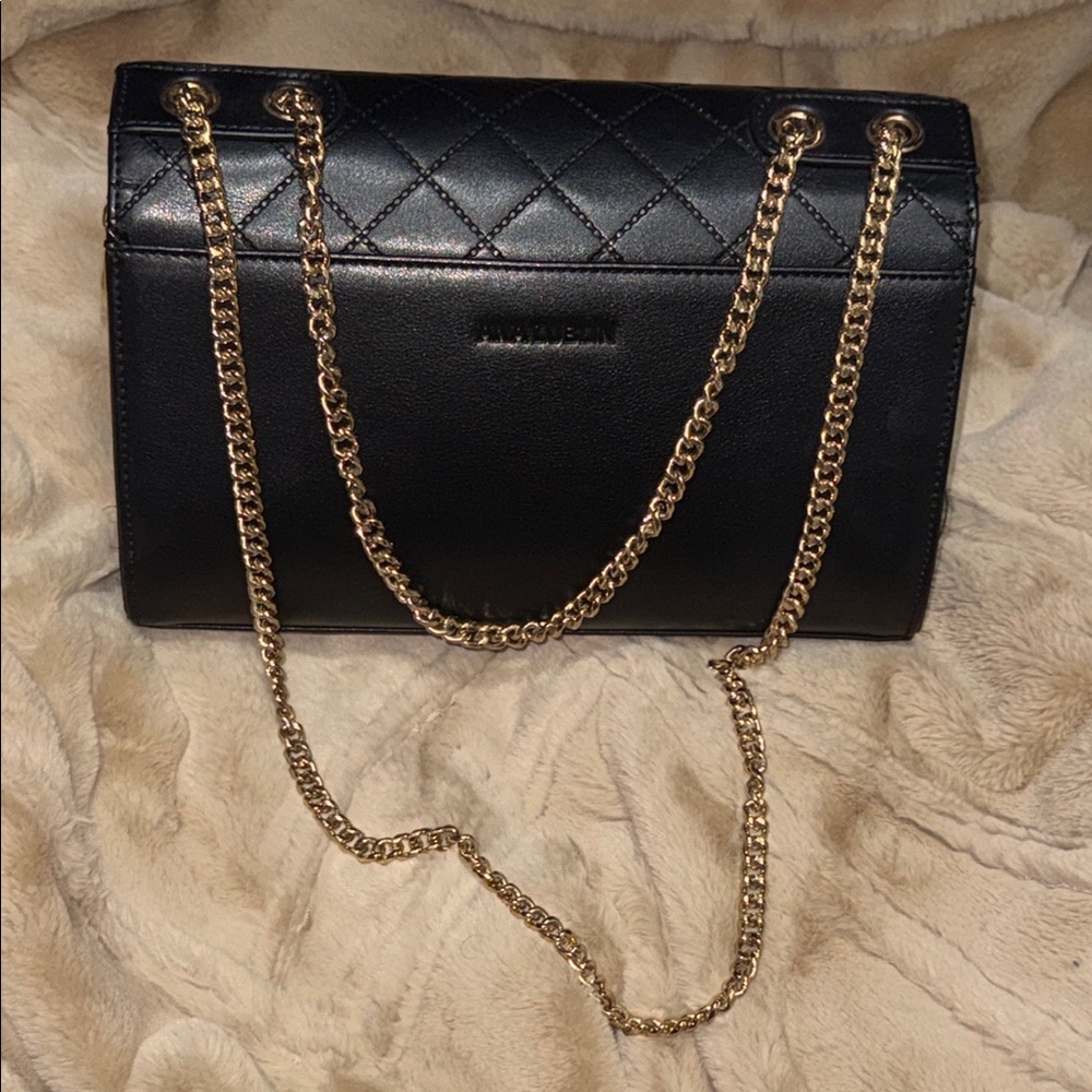Ana Lublin Women Designer Leather Handbags Quilted Flap Lady Crossbody Black View 4